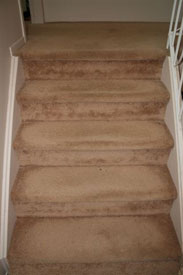 old carpeted steps to recover with hardwood